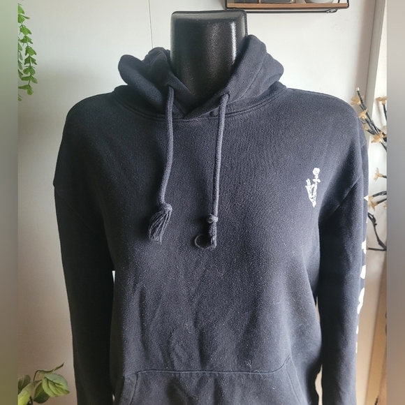 H&M Divided Black "Hope & Trust" Pullover Hoodie M - Picture 2 of 7